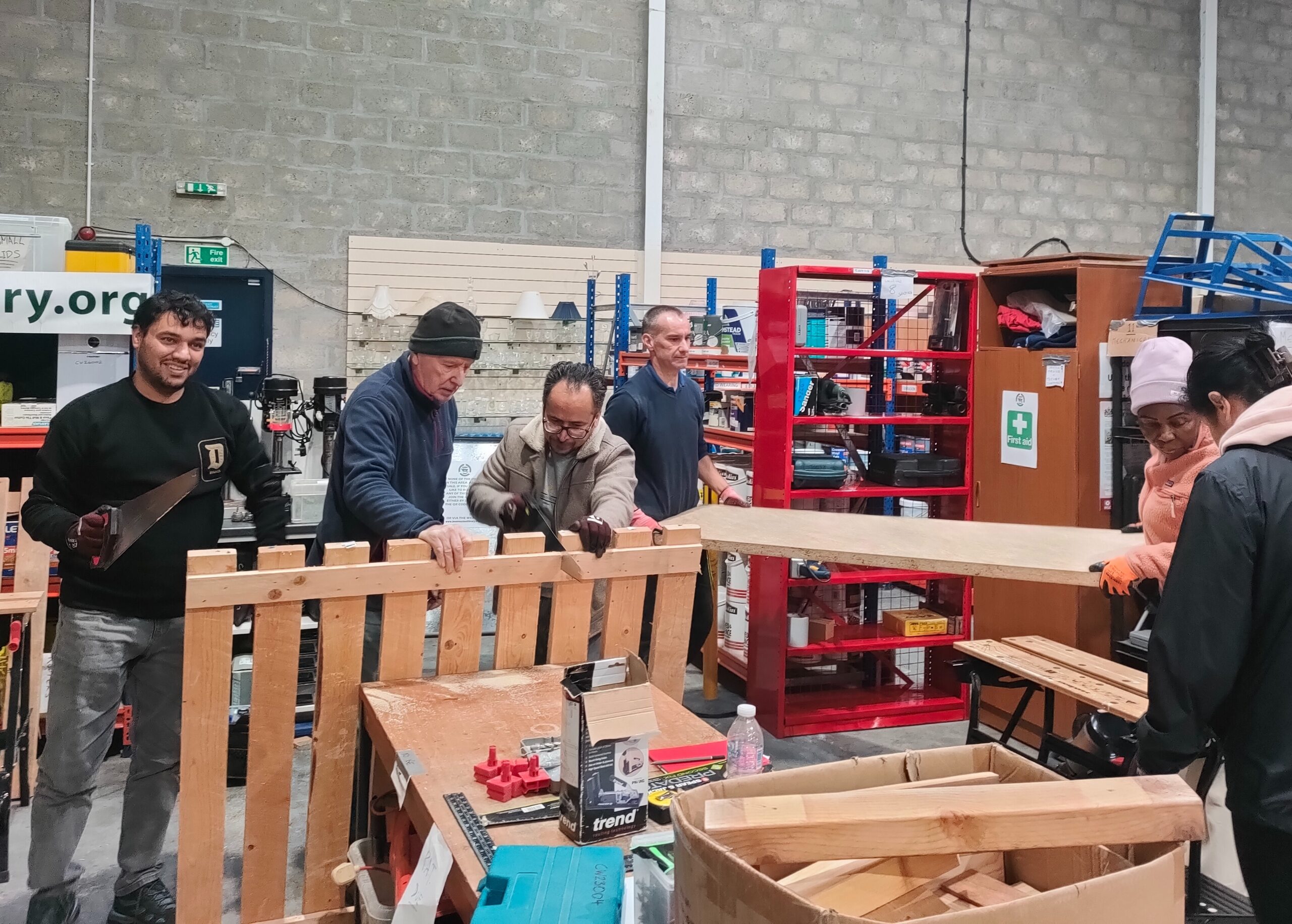 Wide Horizons group woodworking