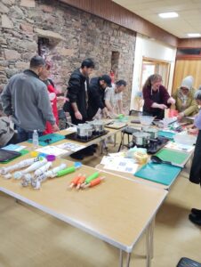 Wide Horizons group cooking 